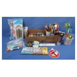 Pencils,Pens,Glue Sticks