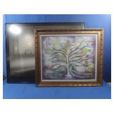 Framed Canvas signed Babs Calhoun,Framed &Lighted