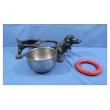 Cast Iron Dog Bowl Holder