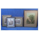Vintage Abigail Rose Signed Framed Art,Vintage