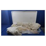 Vintage Wedding Dress,Gloves,Hankerchief
