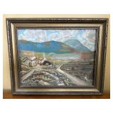 Fantastic Christopher Boyee 1945 folksy painting