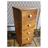 Pine 4 drawer 12"10"27"