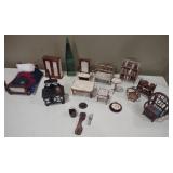 Dollhouse Adirondack furniture, stove, etc