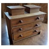 Antique chestnut doll dresser
