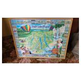 Large framed finger lakes puzzle