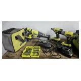 Ryobi cordless kit drill, impact, sawzall