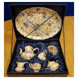 Tea set- decorative w/ pansies- SWEET