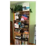 Bookshelf and everything on it except the books