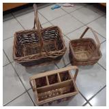 3  nice wicker baskets