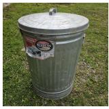 31 gallon galvanized trash can with lid