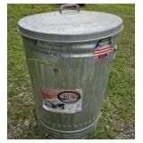 31 gallon galvanized trash can with lid