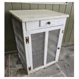 Enamel top pie safe 24"21"31"