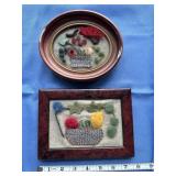 2 wool fruit themed works