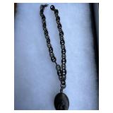 Victorian Vulcanite mourning locket