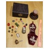 Iroquois beadwork wall hanging, figural barrel