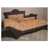 Eastlake fainting couch sofa 72x24x32t