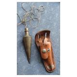 Nice brass plumb bob W/case