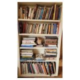 Books on white bookshelf - Contents