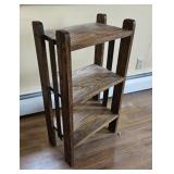 Oak bookshelf 17"10"31"