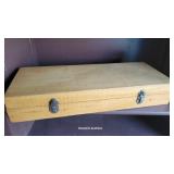 Wooden felt lined box