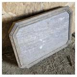 Marble top table top 32"23"