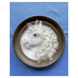 Horse head needle felting approx 6" diameter