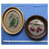 Cherry & pea pod needle felting