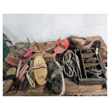 Horse tack, brushes, clippers, etc