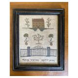 Primitive sampler Mercy Warren - Aged 10