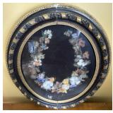 Feathered Victorian Memento Mori wreath in