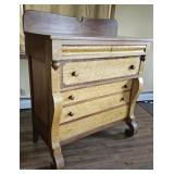 Early Cheri and birdseye maple 2 over 4 dresser