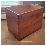 Large wooden Dovetailed box 23x16x19t