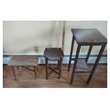 3 wooden project plant stands