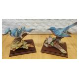 Andrea by Sadek ceramic birds on wooden bases