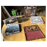 NASCAR collector sets, Light fixture, chess set