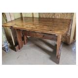 Knotty pine table 52"33"30"