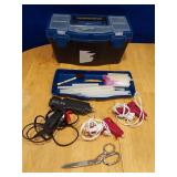 Glue guns, sticks, Marks Knife Edge Scissors, etc