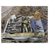 Stickers, hardware, hammer, etc