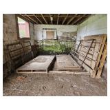 2 barn gates and platforms