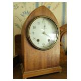 Seth Thomas cathedral mantle clock with porcelain