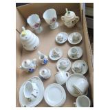 Box early mini tea sets, honey pot, egg cups, etc