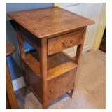 1dr, 1 door Birdseye Maple stand 17x17x29½t