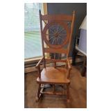 54" tall back weavers rocking chair - made from