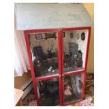 LARGE glass front dollhouse w/ AMAZING contents!