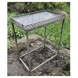 Iron patio table 16"10"22"