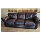 Leather couch needs cleaning 86"w