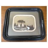 Victorian hair(?) graveyard scene - children