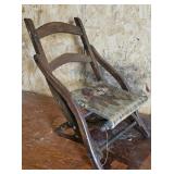Victorian Youth carpet folding chair