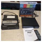 2 DVD players with remotes, one is new